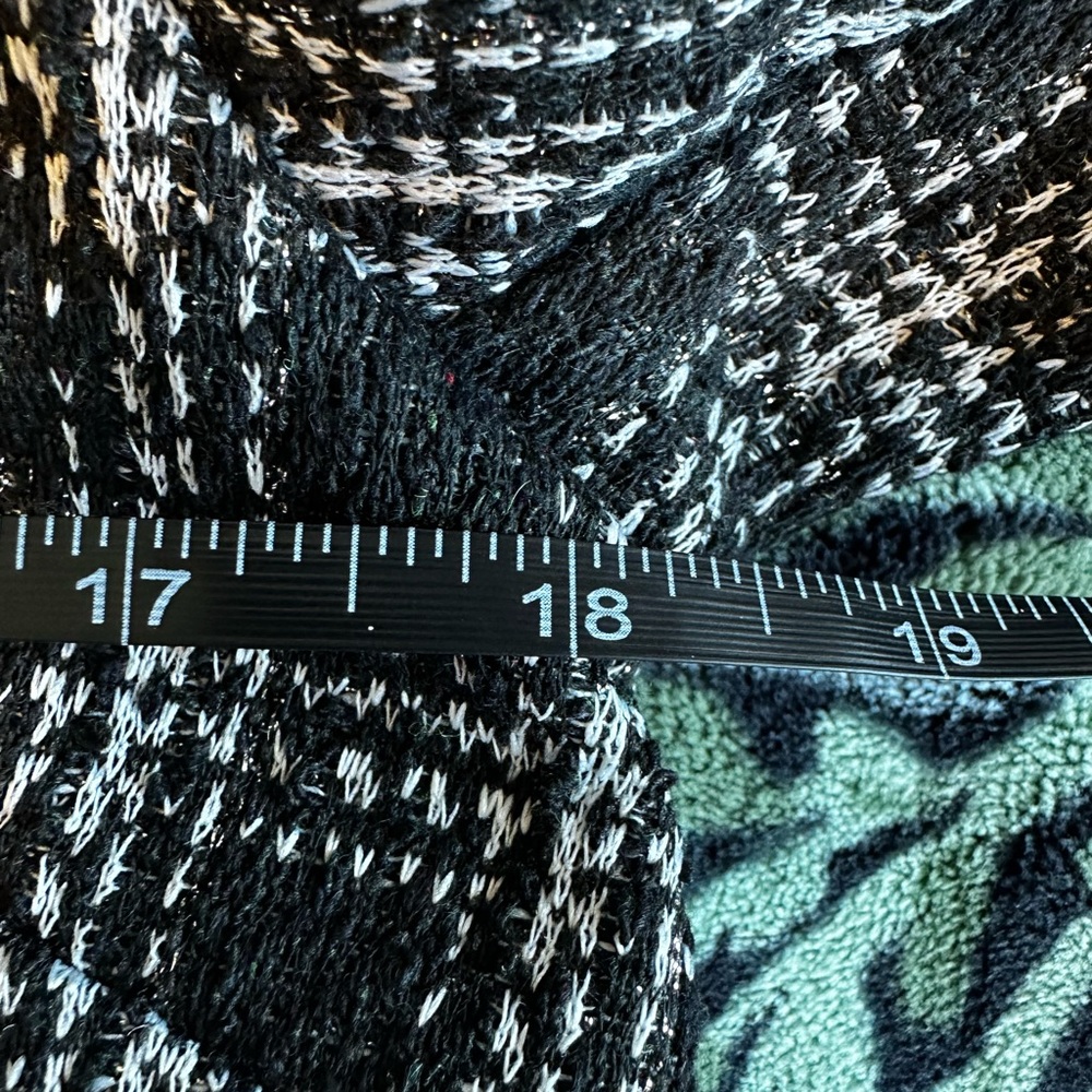 🖤🤍 NWT Soho Black & White Plaid Tweed Jacket Small - Picture 6 of 7